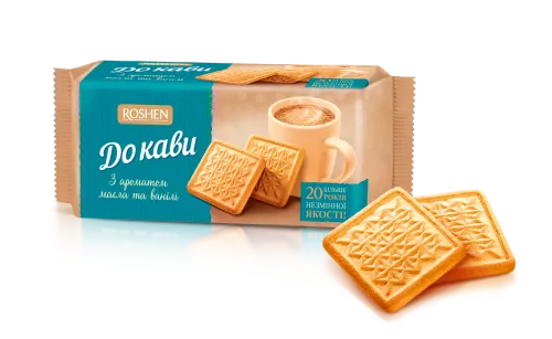 Roshen Butter & Vanilla Coffee Biscuits 28x185g