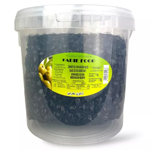 Fadie Food Black Greek Pitted Olives 7kg